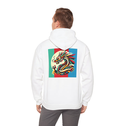 Dragon Divided Pop Art – Colorblock Myth Drop