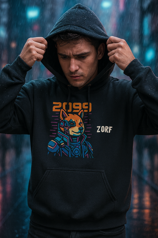 2099 Cyber Shiba Hoodie