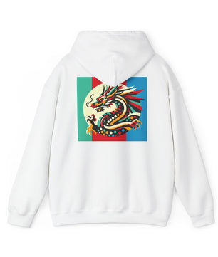 Dragon Divided Pop Art – Colorblock Myth Drop