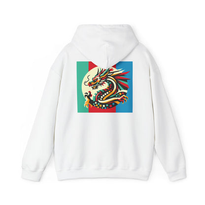 Dragon Divided Pop Art – Colorblock Myth Drop