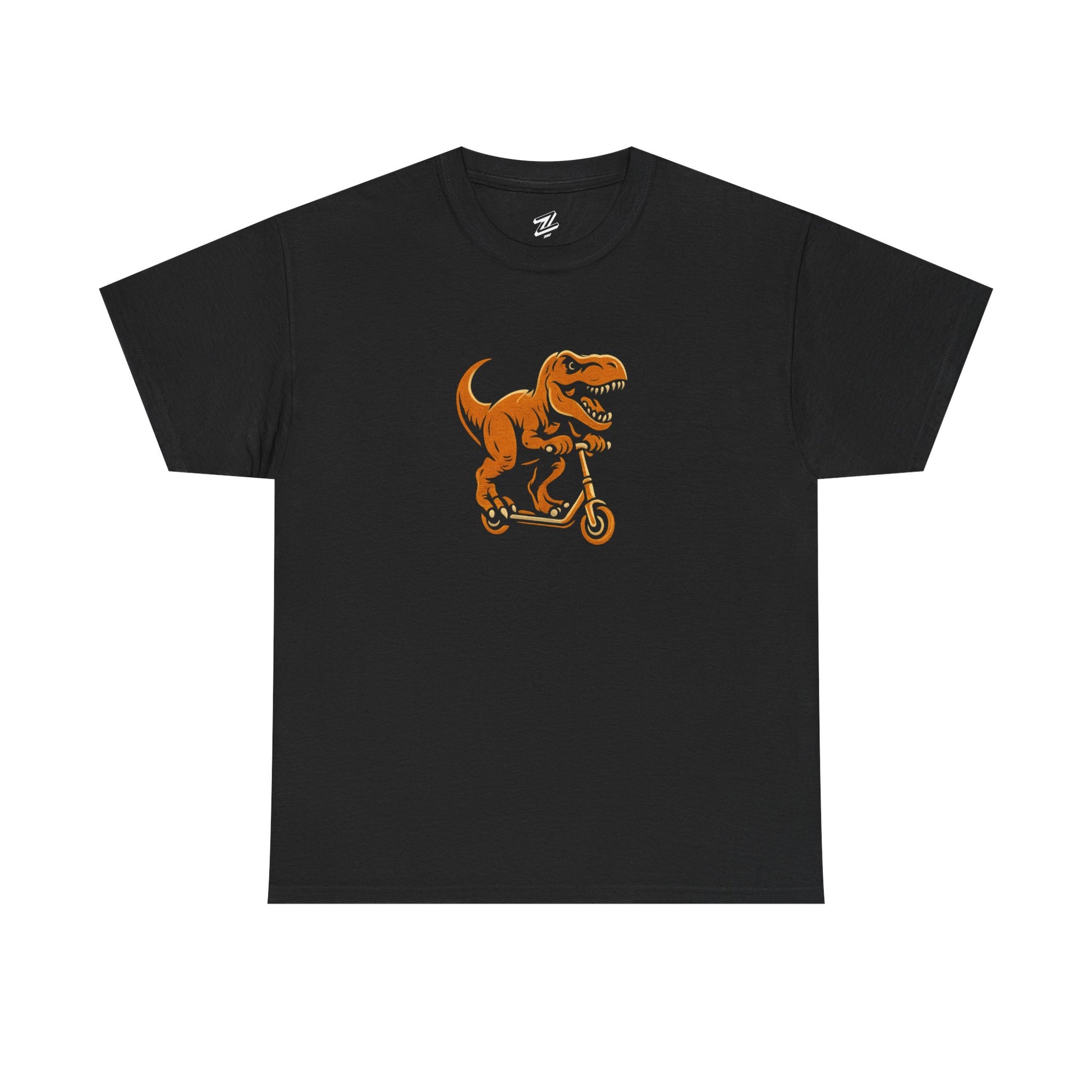 Tee Shirt - T Rex on a Scooter Graphic Print Unisex Cotton Tee
