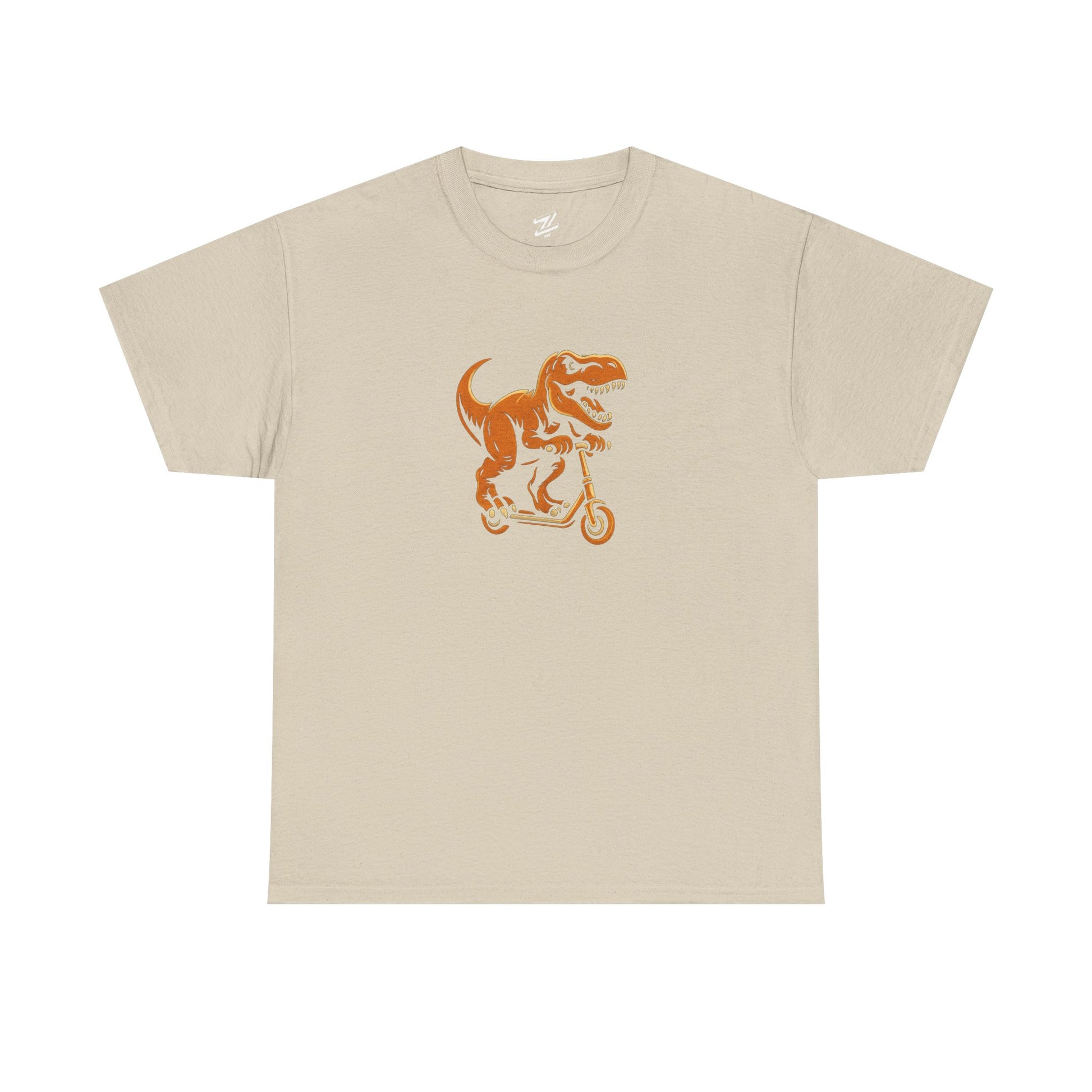 Tee Shirt - T Rex on a Scooter Graphic Print Unisex Cotton Tee