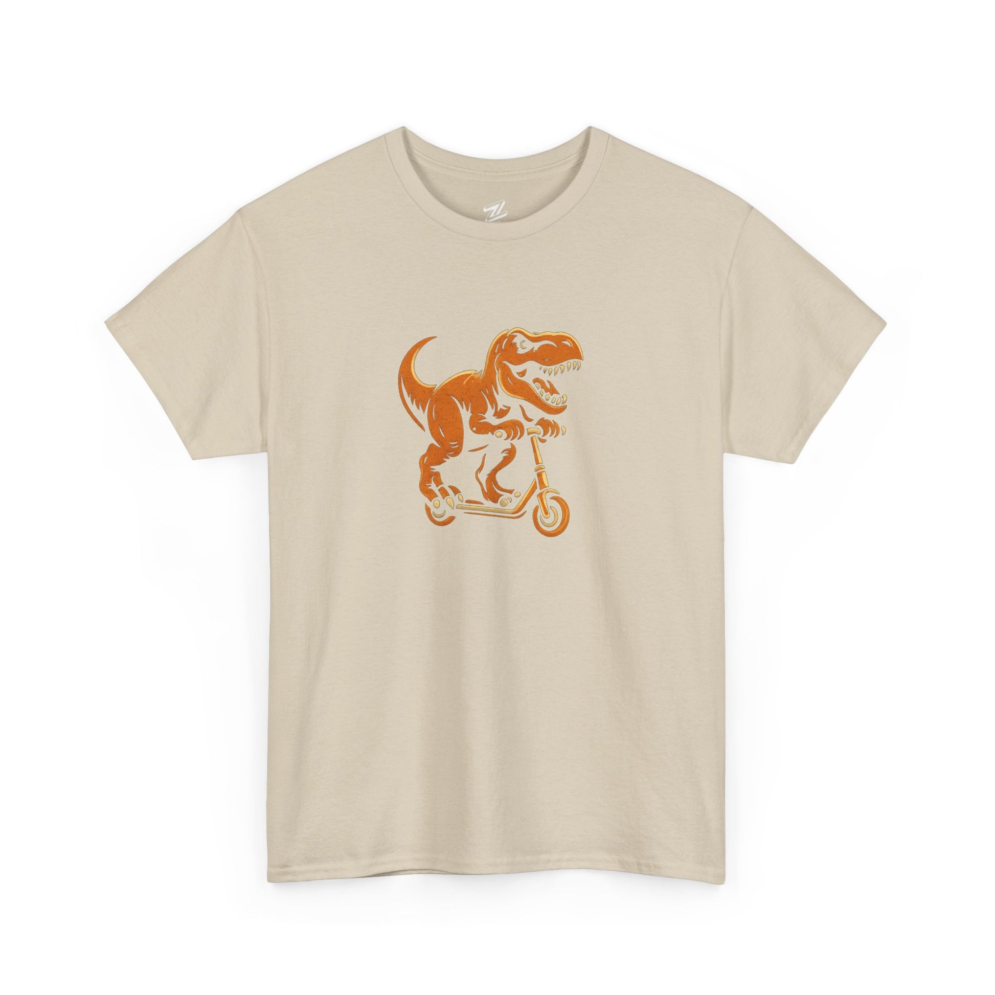 Tee Shirt - T Rex on a Scooter Graphic Print Unisex Cotton Tee