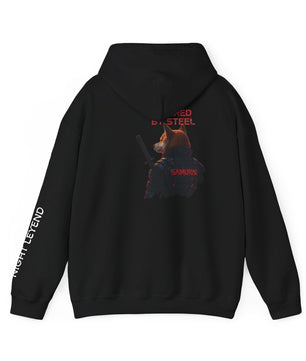 Paw-ered by steel Cyberpunk Shiba Samurai Hoodie