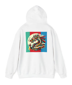 Dragon Divided Pop Art – Colorblock Myth Drop