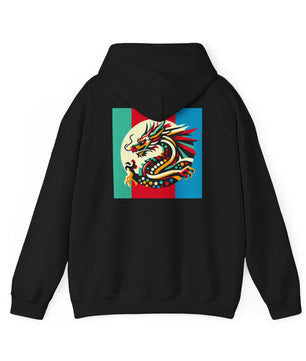 Dragon Divided Pop Art – Colorblock Myth Drop