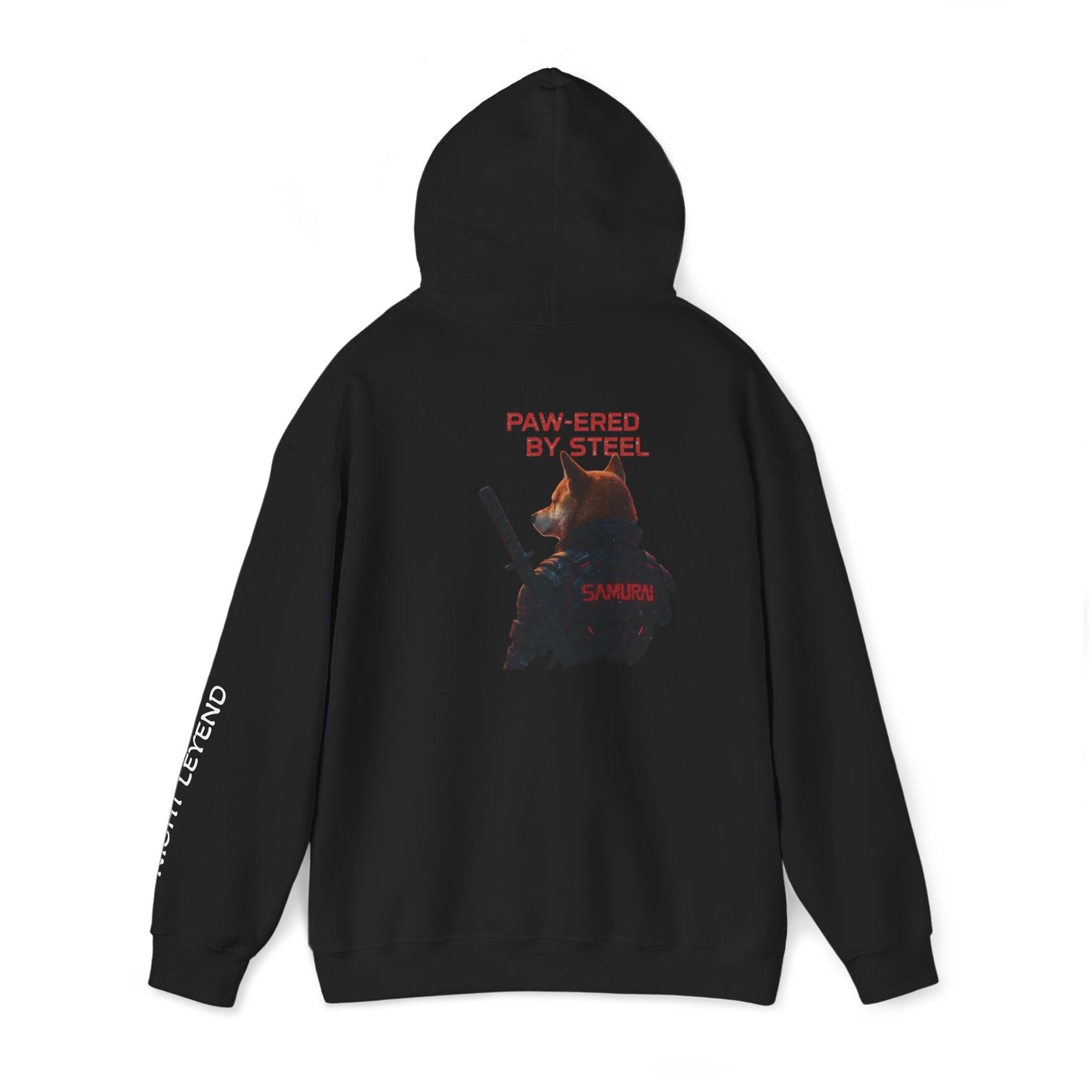 Paw-ered by steel Cyberpunk Shiba Samurai Hoodie