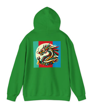 Dragon Divided Pop Art – Colorblock Myth Drop