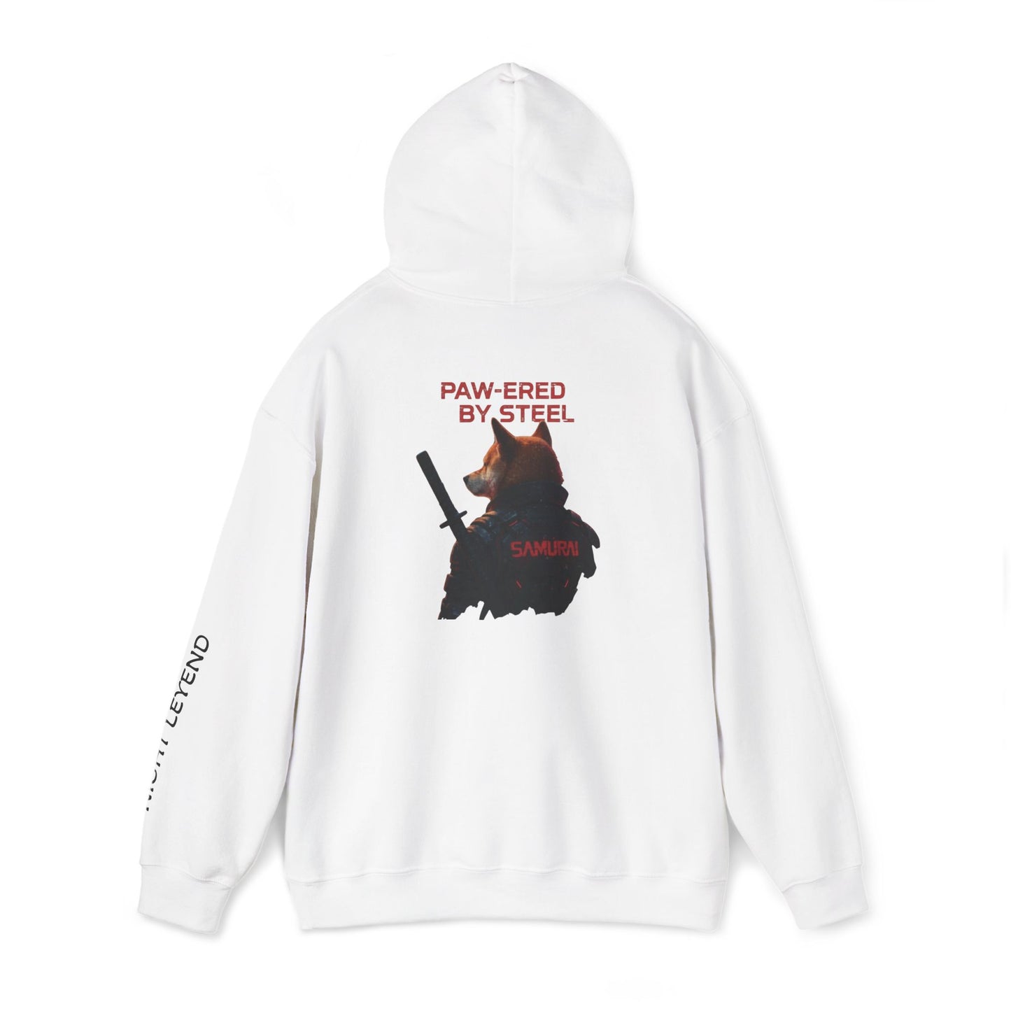 Paw-ered by steel Cyberpunk Shiba Samurai Hoodie