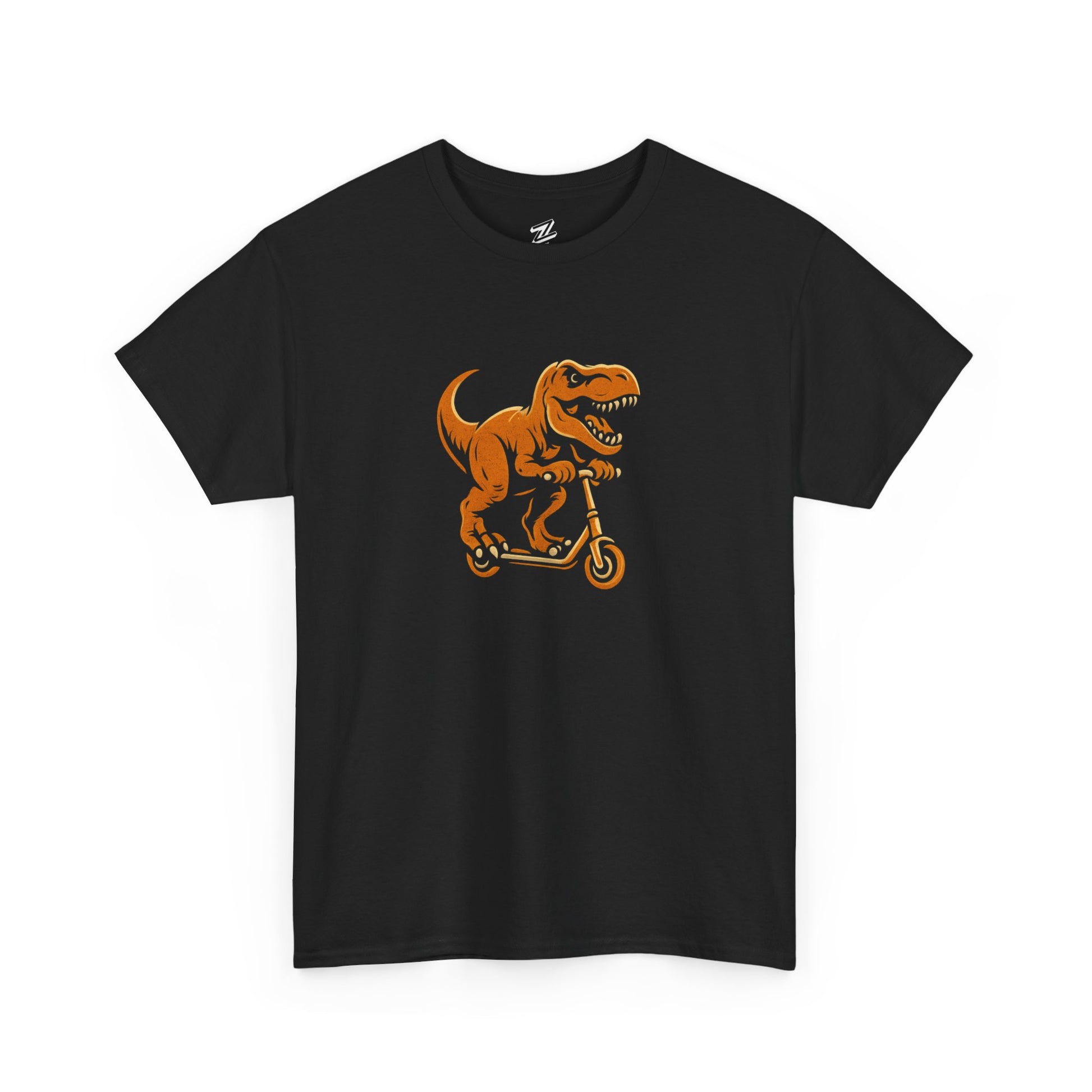 Tee Shirt - T Rex on a Scooter Graphic Print Unisex Cotton Tee