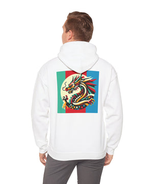 Dragon Divided Pop Art – Colorblock Myth Drop