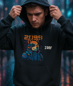 2099 Cyber Shiba Hoodie