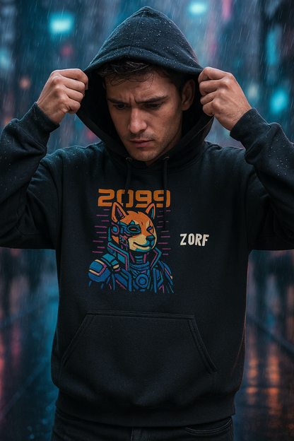 2099 Cyber Shiba Hoodie