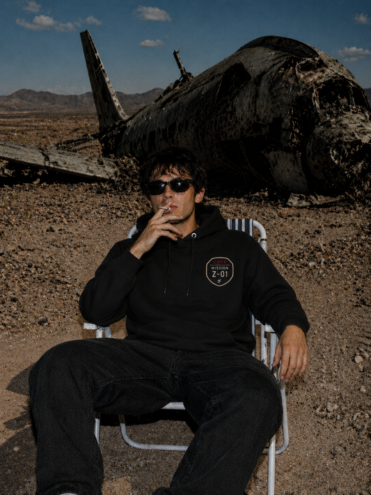 Launch fast or die last. Zorf - Builder's collection hoodie