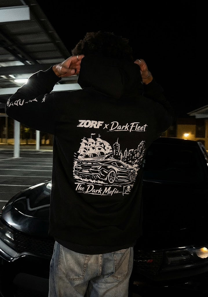 Zorf x Darkfleet - Stencil Blackout Run Hoodie