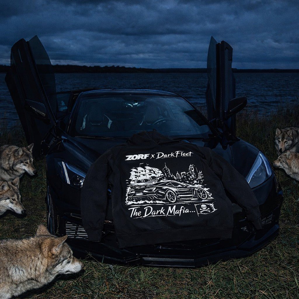 Zorf x Darkfleet - Stencil Blackout Run Hoodie