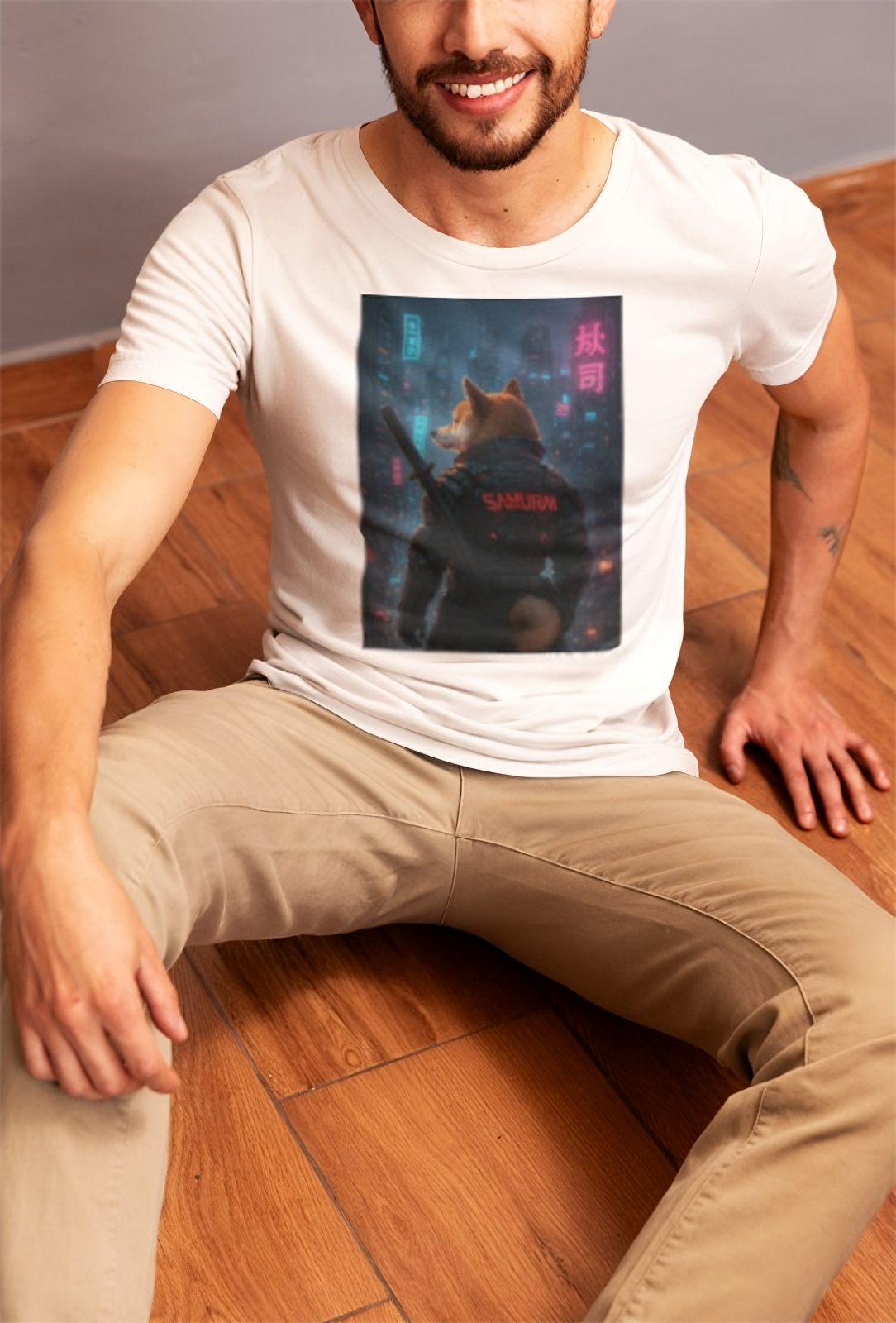 Samurai Shiba Tee